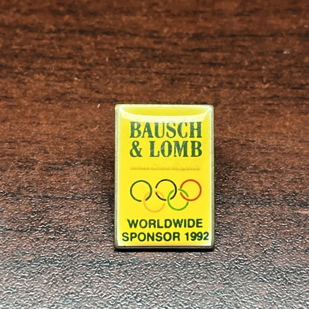 1992 Barcelona‎ Olympics Bausch & Lomb Worldwide Sponsor Lapel Hat Pin